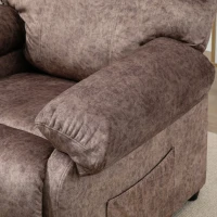 Homcom Fotoliu Relax Maro – inclinabil Manual cu Material Textil(m-9)