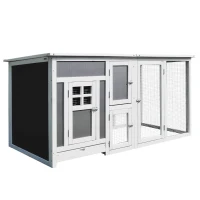 PawHut cotet de exterior, acoperis impermeabil 160x75x80cm(m-1)