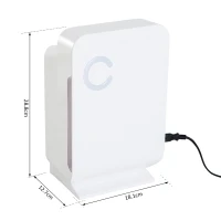 HOMCOM dezumidificator electric, cu rezervor de 1300ml(m-3)