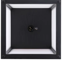 Homcom Lampa Pom 160 cm – Negru cu Rafturi pe 3 Niveluri(m-8)