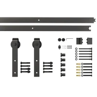 Homcom Kit Montaj Usi Glisante – sina 200 cm cu Accesorii Otel(m-1)