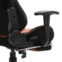 Vinsetto scaun rotativ si ajustabil pentru birou, negru si maro(m-10)