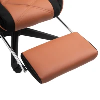 Vinsetto scaun rotativ si ajustabil pentru birou, negru si maro(m-14)