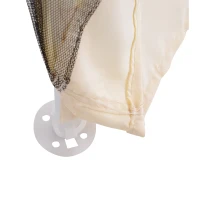 Outsunny Foisor de Gradina Impermeabil cu Plasa Tantari Bej 3 x 3 x 2.35 m(m-11)