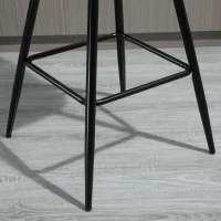 Homcom Set 2 Scaune Bar – Nordic, Catifea Albastra & Confort Sporit(m-10)