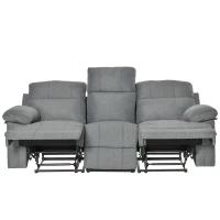 HomCom canapea 3 locuri, cu extensie, 185x95x97 cm(m-7)