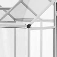 Outsunny Sera de Gradina pentru Plante cu Trapa si Usi Basculante, Transparenta, 182 x 190 x195 cm(m-10)