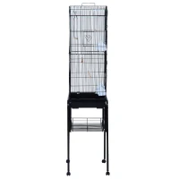 PawHut voliera cusca pentru pasari, din metal 47.5×37×153cm(m-4)