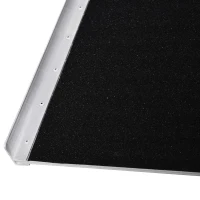 HomCom Rampa Antiderapanta pentru Scaun cu Rotile Pliabil Aluminiu, 183x72cm(m-15)