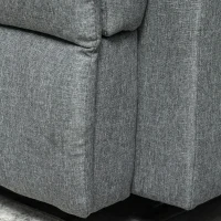 HomCom canapea 3 locuri, cu extensie, 185x95x97 cm(m-9)