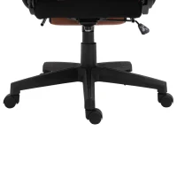 Vinsetto scaun rotativ si ajustabil pentru birou, negru si maro(m-9)