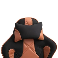 Vinsetto scaun rotativ si ajustabil pentru birou, negru si maro(m-7)