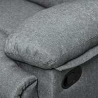 HomCom canapea 3 locuri, cu extensie, 185x95x97 cm(m-10)