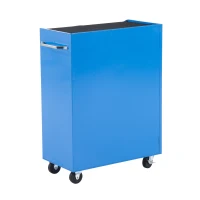 HOMCOM carucior scule cu sertare, 61.5x33x82.5cm, albastru(m-12)