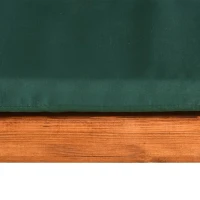 Outsunny leagan de gradina din lemn, 235x127x178 cm, verde(m-11)