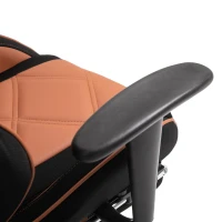 Vinsetto scaun rotativ si ajustabil pentru birou, negru si maro(m-11)