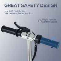 HOMCOM Trotineta Electrica pliabila inaltime reglabila 82-93cm frana 12km/h neagra(m-5)
