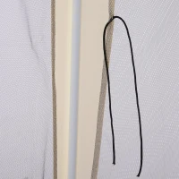 Outsunny Foisor de Gradina Impermeabil cu Plasa Tantari Bej 3 x 3 x 2.35 m(m-9)