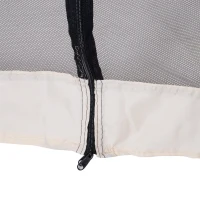 Outsunny Foisor de Gradina Impermeabil cu Plasa Tantari Bej 3 x 3 x 2.35 m(m-10)