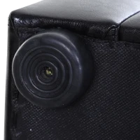 PawHut® Hundesofa Hundebett Hundecouch Haustierbett Hundematte Kunstleder Schwarz(m-7)