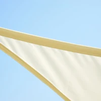 Outsunny® Sonnensegel Dreiecke Cream 5x5x5 m Polyester - wasserabweisend(m-3)