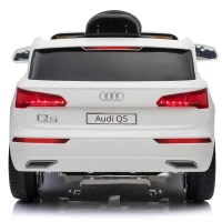 HOMCOM® Audi Q5 Elektro Kinderauto MP3 Radio USB 116 x 75 x 56 cm Weiß(m-6)