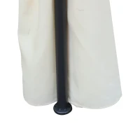 Outsunny® Gartenpavillon Pavillon Festzelt Partyzelt wetterfest Zelt mit Seitenwänden Cremeweiß 4 x 3 m(m-11)