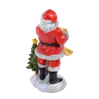 Outsunny Weihnachtsmann Nikolaus Figur Santa Weihnachtsdeko(m-4)