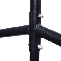 HOMCOM Metall Kleiderständer Kleiderwagen Rollgarderobe Garderobenständer 180x60x150 cm(m-5)