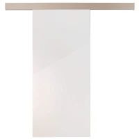 HOMCOM Holzschiebetür Schiebetür Tür Zimmertür Schiebesystem Holz 2035x880x40mm (weiß)(m-1)
