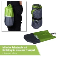 Outsunny® Luftmatraze Luftbett Camping Selbstaufblasbare Matraze Schlafmatte Pongee Grün(m-5)