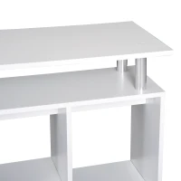 HOMCOM® Küchenwagen Servierwagen Rollwagen mit 6 Fächern Weiß(m-7)