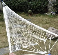 Hängematte Hängenetz Hängeliege Netzhängematte Hängesitz aus Polyester 200x50cm(m-1)