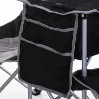 Outsunny® Doppel-Campingstuhl Klappstuhl mit Getränkehalter und Eisbeutel Armlehne Oxford(m-8)