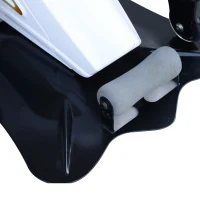 HOMCOM® Mini-Ellipsenmaschine Unter-Desk-Trainer mit LCD-Monitor Schwarz+Weiß(m-8)