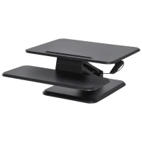 Vinsetto® Monitorständer Sitz-Steh-Schreibtisch Höhenverstellbar Schwarz L64 x B69 x H(11,8-41) cm(m-3)