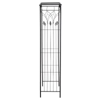Outsunny® Pflanzbogen Torbogen Rankgitter Rosenbogen Garten Wetterfest H212 cm Metall(m-5)