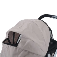 PawHut® Hundewagen Hundebuggy Wagen mit Sonnendach grau(m-8)