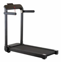 HOMCOM Home Laufband, Fitnessgeräte mit LED Display, Faltbar, Schwarz(m-3)