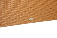 Outsunny Rattan Hollywoodschaukel - Metallgestell mit Kissen, braun, belastbar bis 360kg(m-4)