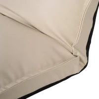 HOMCOM Sitzkissen verstellbare Rückenlehne 55 x 45 x 67 cm Creme(m-11)