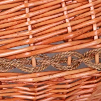 PawHut® Katzenhaus Katzenhöhle Korbhöhle Katzenbett mit Kissen Vasenform Weide Braun(m-8)