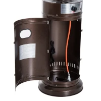Outsunny® Heizstrahler Terrasse Balkon 5-12 kw Φ46 x H135 cm Bronze(m-9)