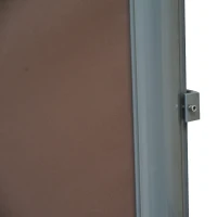 Outsunny® Seitenmarkise 1,6m x 3m braun Markise Sichtschutz Windschutz(m-4)