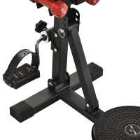 HOMCOM® Beintrainer für Senioren Pedal-Heimtrainer mit 4 Hanteln 1 Bungee-Seil Schwarz(m-10)