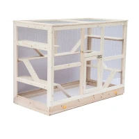 PawHut XXL Nagervilla Hamsterkäfig Kleintierkäfig Holz Schublade groß(m-1)