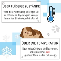 PawHut® Kühlmatte Haustiermatte Eis-Pad Blau(m-4)