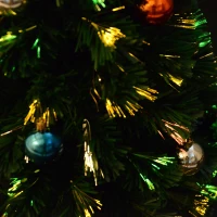 HOMCOM® Weihnachtsbaum künstlicher Lichtfaser rotierend 60cm(m-10)