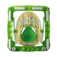 HOMCOM® Laufhilfe für Baby Gehfrei Babywalker Klappbar Höhenverstellbar grün(m-8)