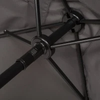 Outsunny® Gartenmöbel Set 7-teilige Sitzgruppe 1 Sonnenschirm, 1 Tisch, 4 Stühle Metall(m-9)